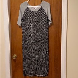 LuLaRoe Julia Dress Size Medium *see description*